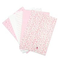 Zutano baby Burp Cloth Hearts Organic Cotton Burp Cloth 5 Pack - Pink Multi