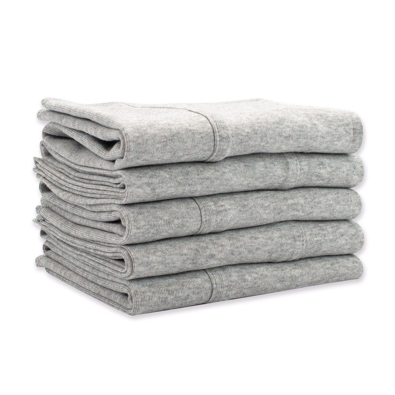 Zutano baby Burp Cloth Solid Organic Cotton Burp Cloth 5 Pack - Heather Gray