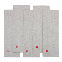Zutano baby Burp Cloth Solid Organic Cotton Burp Cloth 5 Pack - Heather Gray