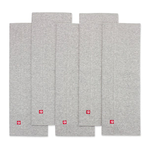 Zutano baby Burp Cloth Solid Organic Cotton Burp Cloth 5 Pack - Heather Gray