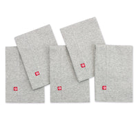 Zutano baby Burp Cloth Solid Organic Cotton Burp Cloth 5 Pack - Heather Gray
