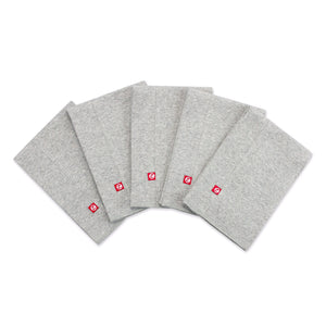 Zutano baby Burp Cloth Solid Organic Cotton Burp Cloth 5 Pack - Heather Gray