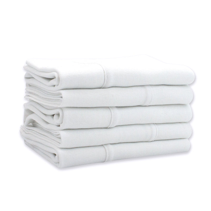 Zutano baby Burp Cloth Solid Organic Cotton Burp Cloth 5 Pack - White