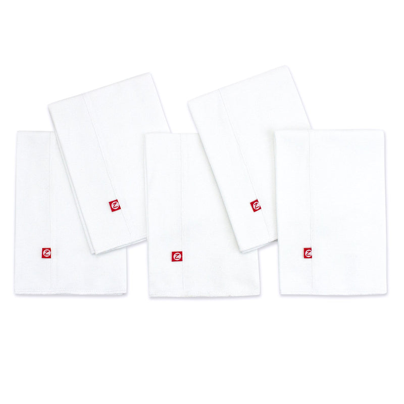 Zutano baby Burp Cloth Solid Organic Cotton Burp Cloth 5 Pack - White