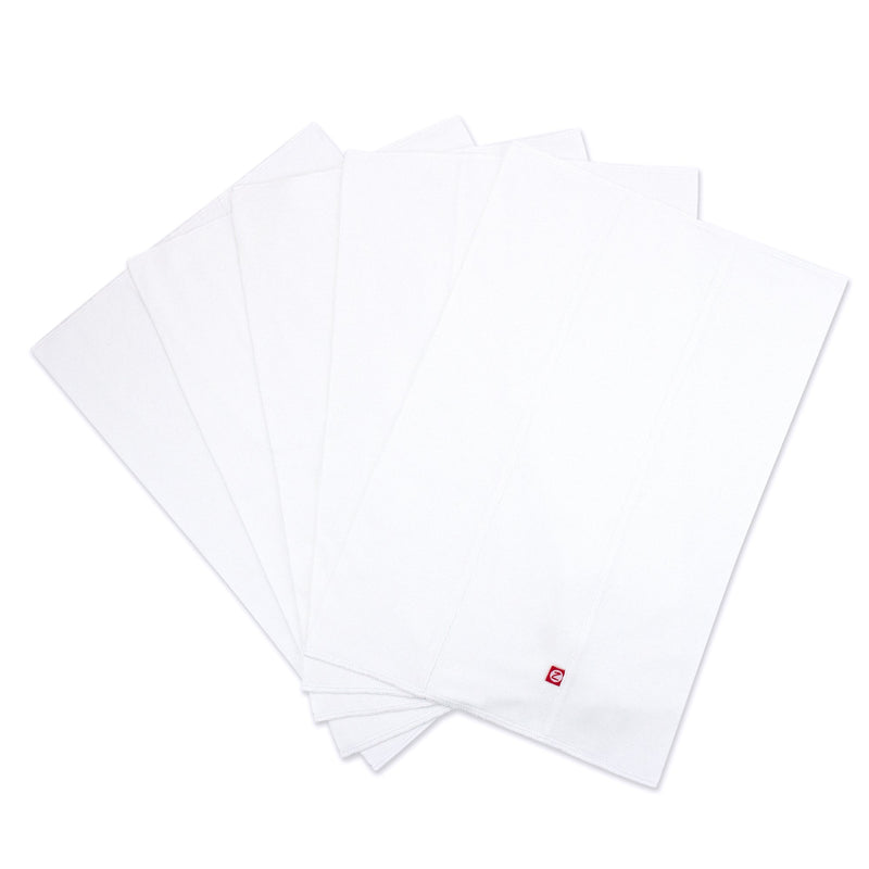 Zutano baby Burp Cloth Solid Organic Cotton Burp Cloth 5 Pack - White