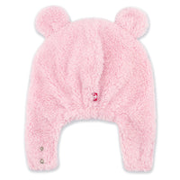 Zutano baby Hat Furry Bear Hat - Baby Pink