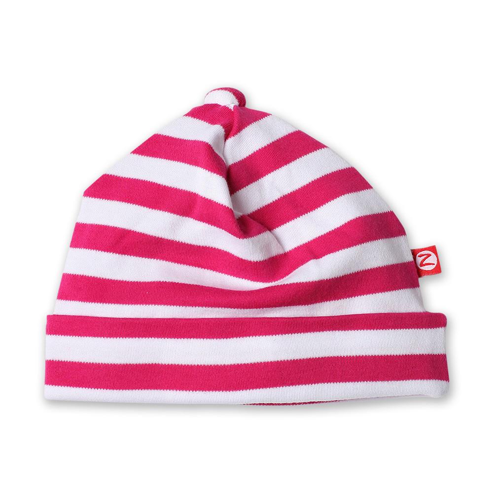 Zutano baby Hat Stripe Baby Beanie - Fuchsia
