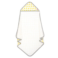 Zutano baby Hooded Towel Ducks Organic Cotton Knit Terry Hooded Towel - Yellow