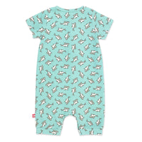 Zutano baby One Piece Baby Shark Organic Cotton Henley Bodysuit
