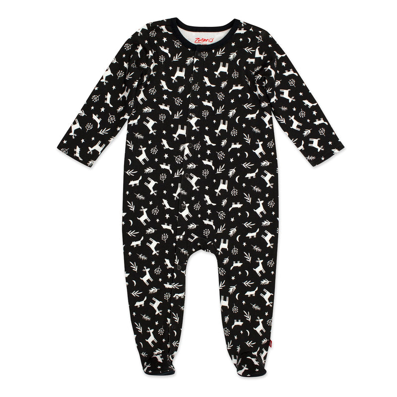 Zutano baby One Piece Woodland Organic Cotton Footie