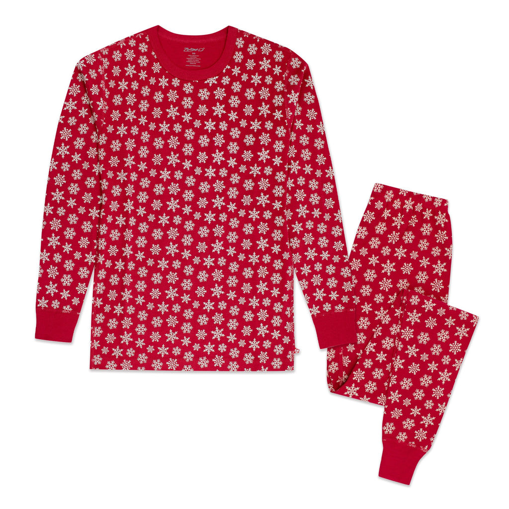 Zutano baby Pajama Snowflake Adult Unisex Organic Cotton Pajama Set