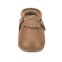 Zutano baby Shoe Chestnut Leather Fringe Moccasin Shoe