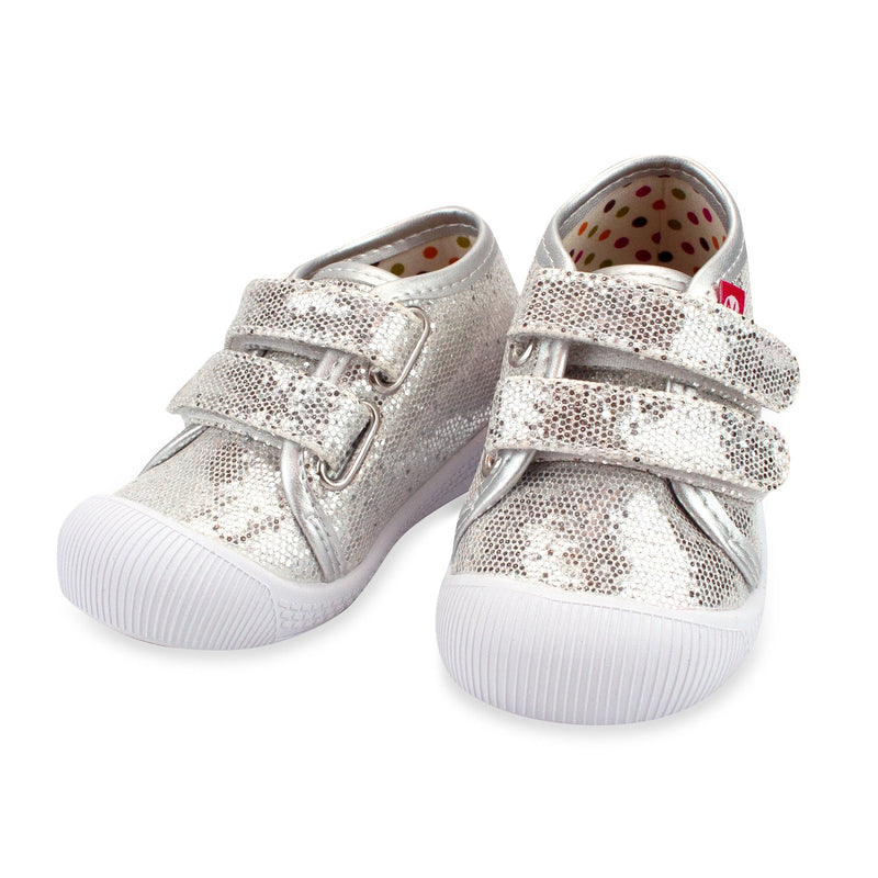 Zutano baby Shoe Nina Double V Baby Shoe - Silver Sparkle