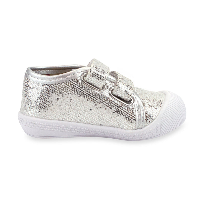 Zutano baby Shoe Nina Double V Baby Shoe - Silver Sparkle