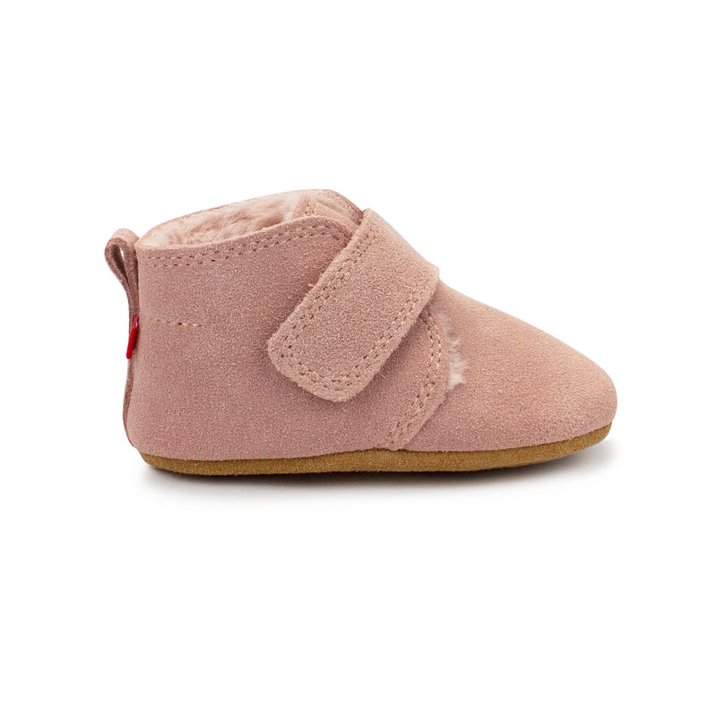 Zutano baby Shoe Pink Leather Fur Lined Shoe