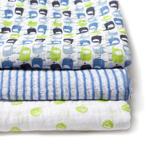 Zutano baby Swaddle Blue Elephant Swaddle Pack