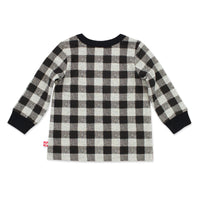 Zutano baby Top Buffalo Check Organic Cotton Long Sleeve Crewneck