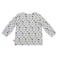 Zutano baby Top City Car Organic Cotton Long Sleeve Crewneck