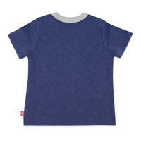 Zutano baby Top Organic Cotton Pocket Tee - True Navy Heather