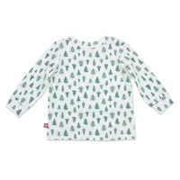 Zutano baby Top Pine Trees Organic Cotton Long Sleeve Crewneck
