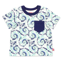 Zutano baby Top Tie Dye Organic Cotton Pocket Tee