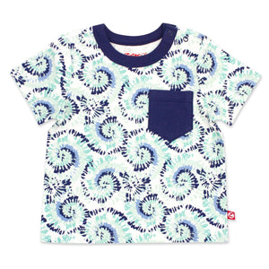 Zutano baby Top Tie Dye Organic Cotton Pocket Tee