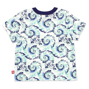 Zutano baby Top Tie Dye Organic Cotton Pocket Tee