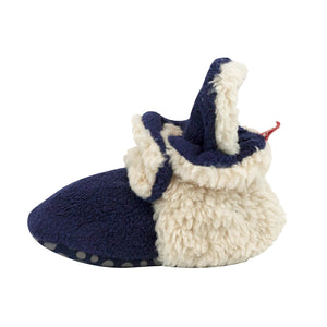 Zutano Bootie Cozie Furry Gripper Baby Bootie - True Navy