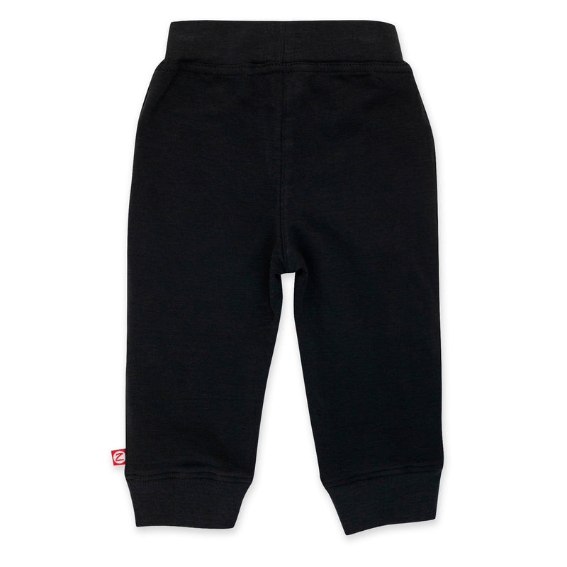 Zutano Bottom Organic Cotton Pocket Jogger Pant - Black