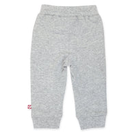 Zutano Bottom Organic Cotton Pocket Jogger Pant - Heather Gray