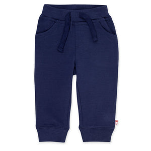 Zutano Bottom Organic Cotton Pocket Jogger Pant - True Navy