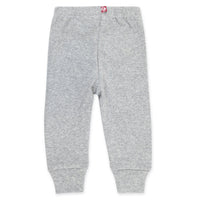 Zutano Bottom Organic Cotton Rib Jogger Pant - Heather Gray