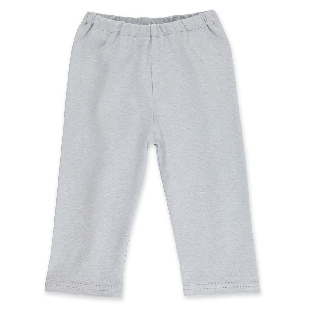 Zutano Bottom Solid Baby Pant - Light Gray