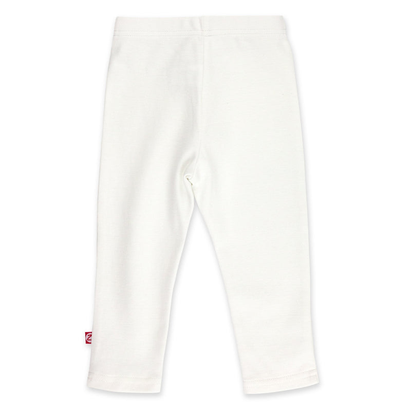 Zutano Bottom Solid Legging - White