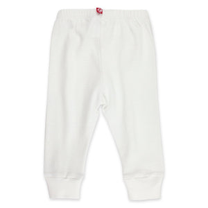 Zutano Bottom Solid Rib Pant - White