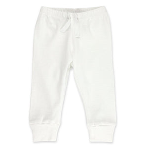 Zutano Bottom Solid Rib Pant - White