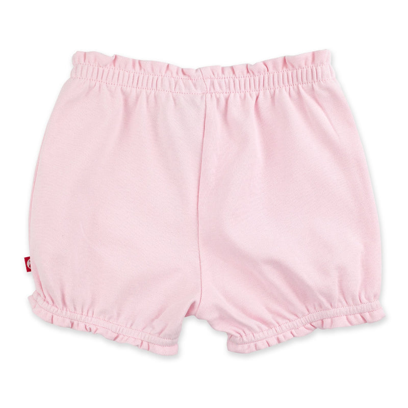 Zutano Bottom Solid Ruffle Short - Baby Pink
