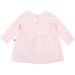 Zutano Dress Cozie Fleece Dress - Baby Pink