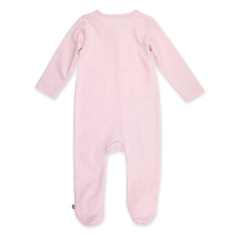 Zutano One Piece Solid Footie - Baby Pink