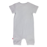 Zutano One Piece Solid Henley Bodysuit - Light Gray