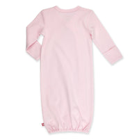 Zutano One Piece Solid Kimono Organic Baby Gown - Baby Pink