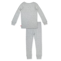 Zutano Pajama Organic Cotton Pajama Set - Heather Gray