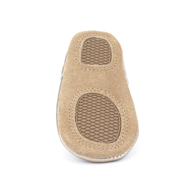 Zutano Shoe Rose Gold Leather Mary Jane Shoe